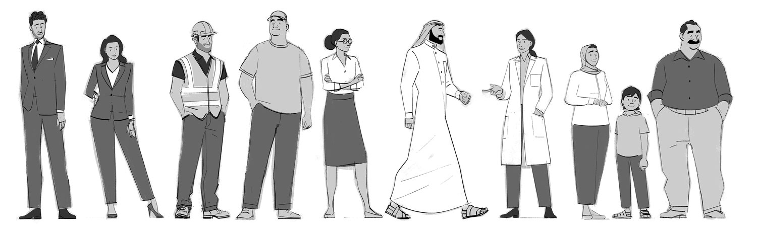 Character lineup